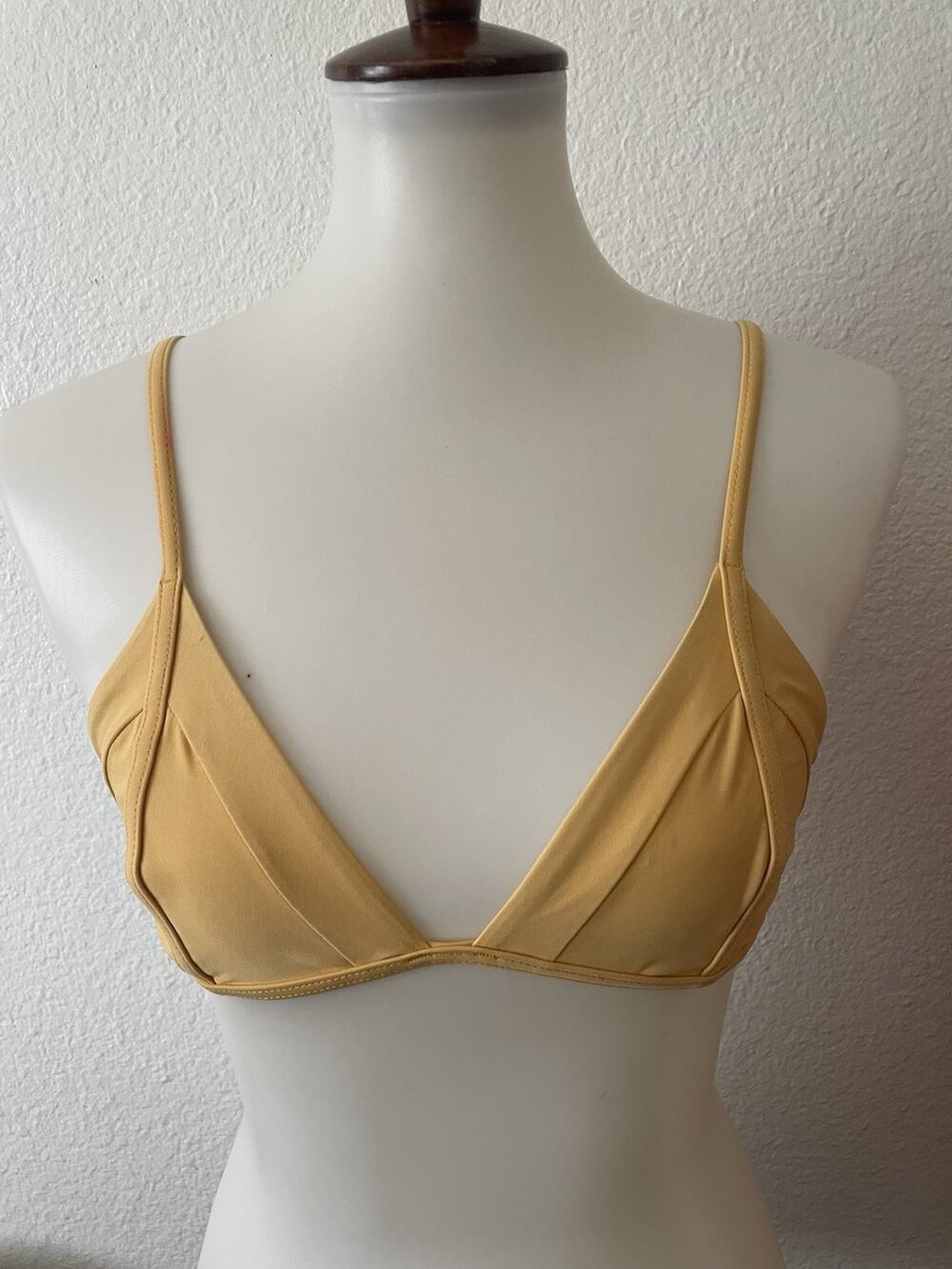 Frankies Swim Bikini Top Swimwear Triangle Plunge Summer Beach